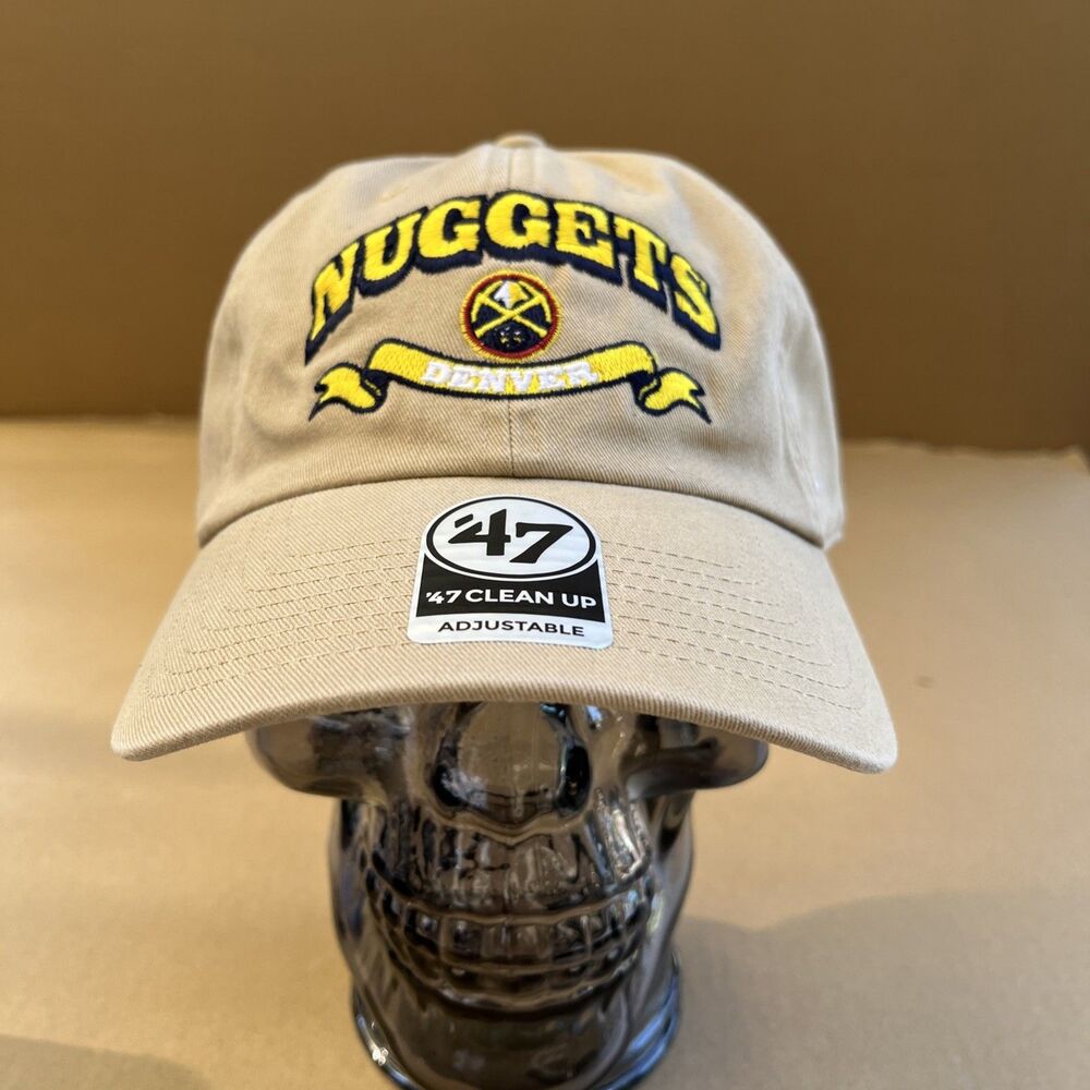 Denver Nuggets Hat Cap Strap Back ‘47 Clean Up Adjustable. Brand New With Tags